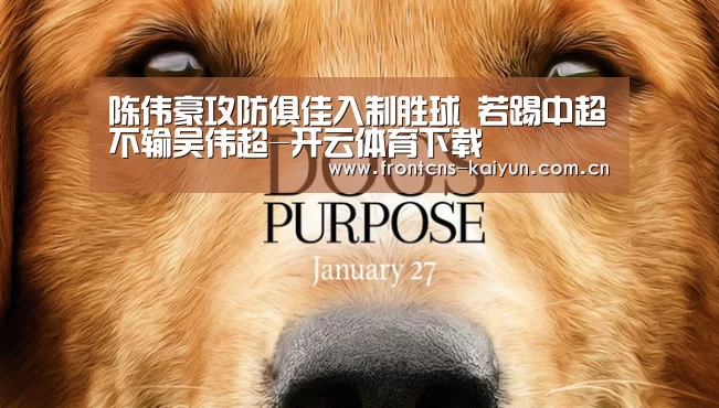 陈伟豪攻防俱佳入制胜球 若踢中超不输吴伟超-开云体育下载(图2) 开云体育入口